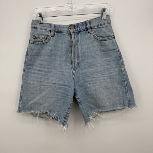 Garage Denim Cut Off Shorts Button Fly Cotton Size 5/27 Distressed - Picture 1 of 10